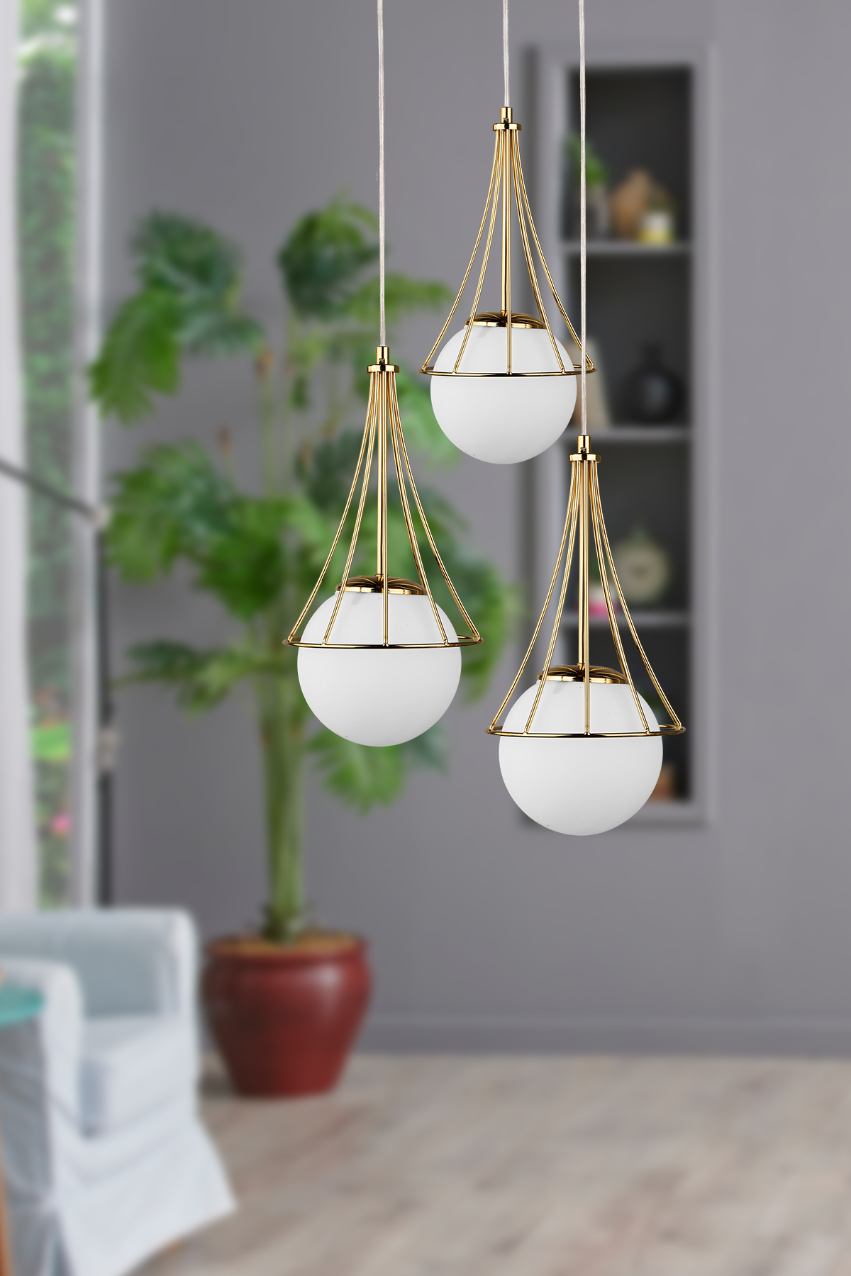 Sarmal Chandelier Gold